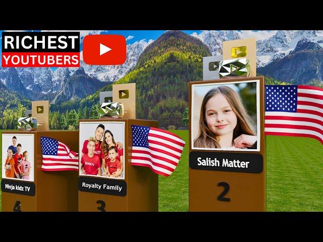 The Top Richest YouTubers! Salish Matter, Royalty Family, Ferran, Mr Beast, Ninjakidztv,