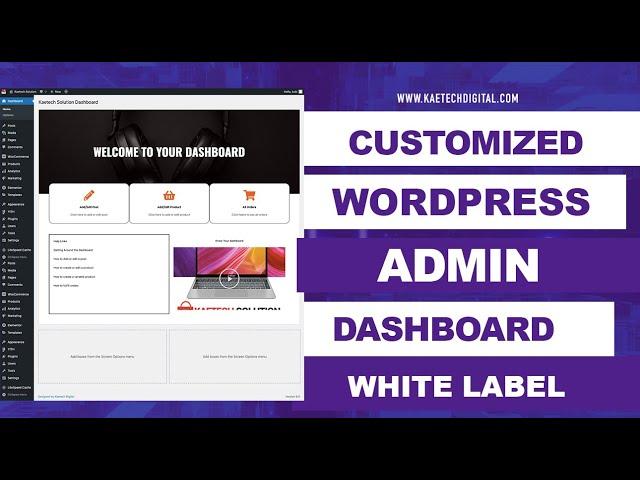 Custom WordPress Admin Dashboard