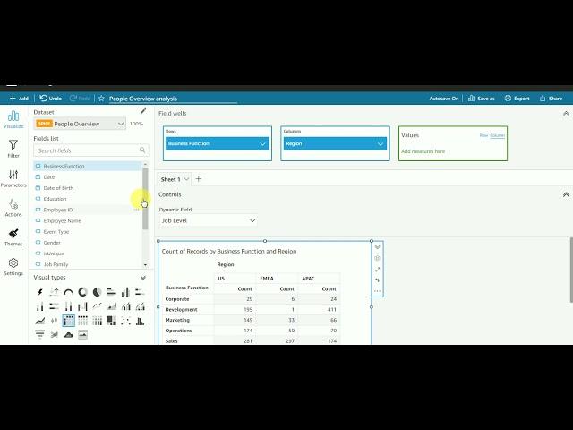 Quicksight Tutorials: Creating dynamic parameter using calculated column