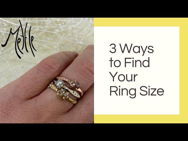 3 Ways To Find Your Ring Size