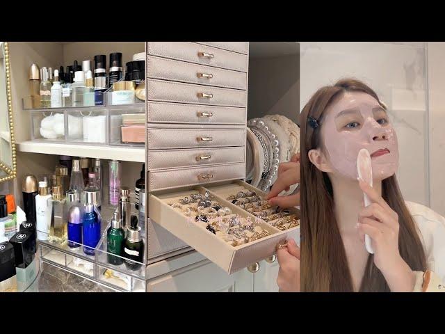 Skincare after returning home | shopping & makeup restocking organizations | Immersive storage 2