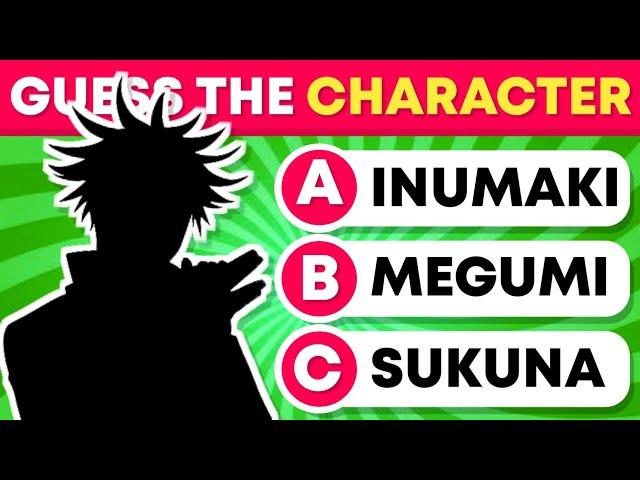 GUESS THE JUJUTSU KAISEN CHARACTER BY SILHOUETTE - Can You Please Answer It  #jujutsukaisen