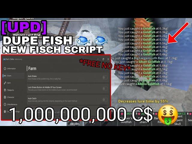 [UPD] Fisch Script Pastebin GUI | FASTEST AUTO FISH DUPE FISH *NO KEY*