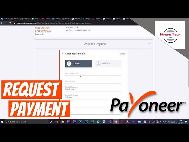 How to Request Payment from Company or Individual on Payoneer | How to Request Payment on Payoneer