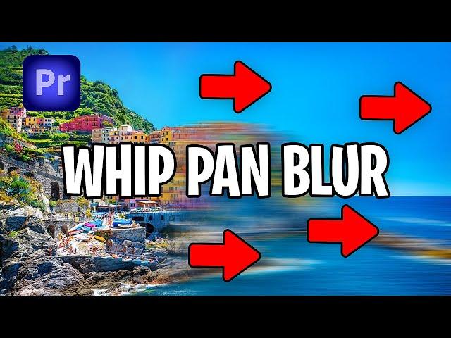 How To Add WHIP PAN Transition In Premiere Pro