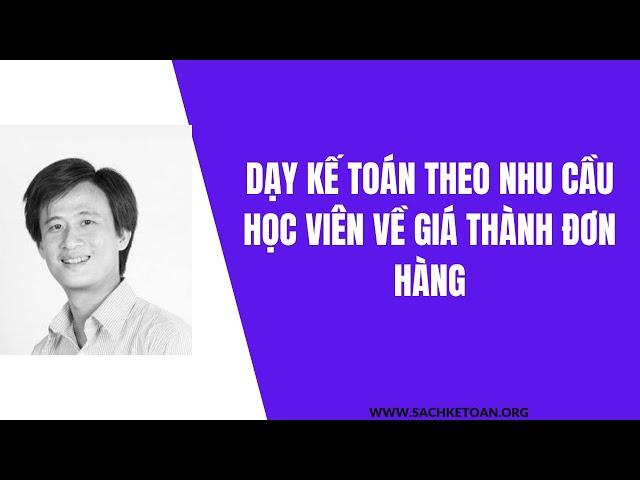 Học Kế Toán Theo Nhu Cầu Học Viên Về Giá Thành