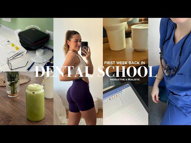 BACK TO (DENTAL) SCHOOL: productive week in my life, classes, patients, lectures (vlog)