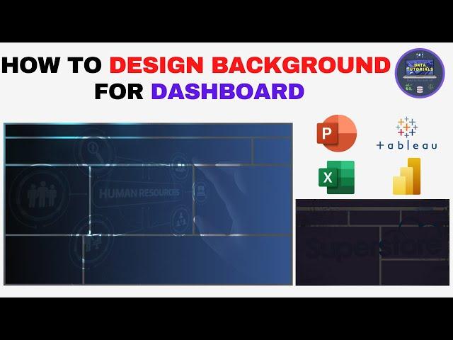 How to Design Beautiful Background for Dashboard | #tableau #excel #powerbi @datatutorials1