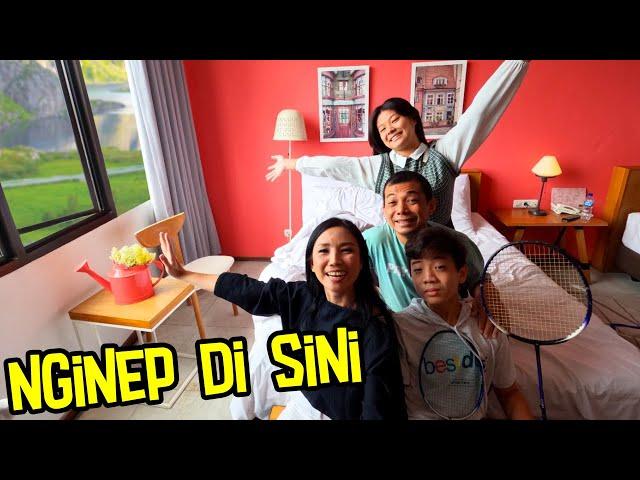 24 JAM NGINAP DI HOTEL INI ! WARNA PINK | Vlog Liburan Bandung | CnX Adventurers