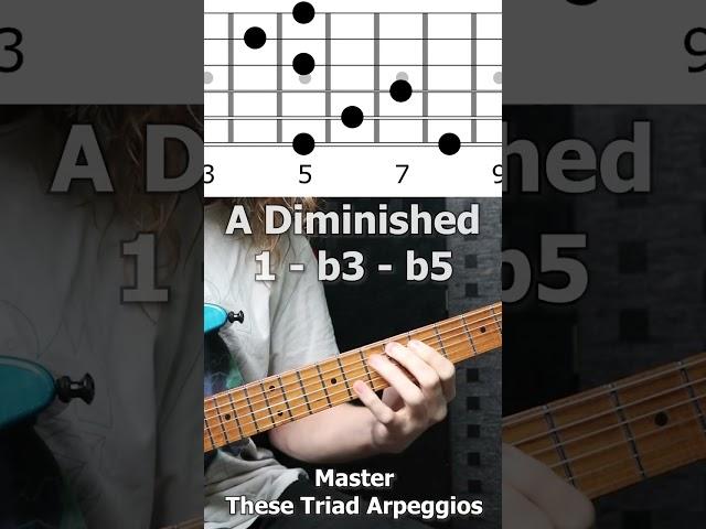 Can You Master These Triad Arpeggios in A? - Part 1 - #shorts