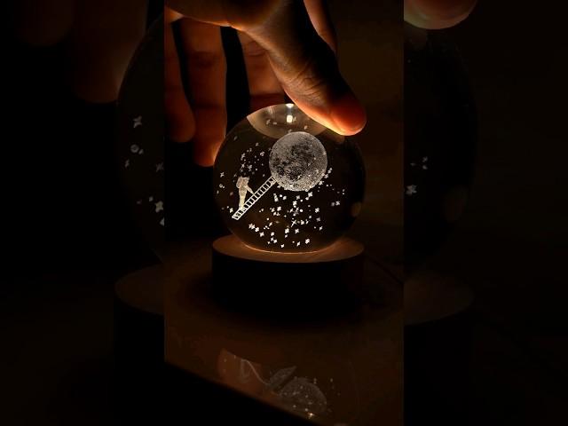 Crystal ball night lamp | Astronomy 3D night lamp | Unboxing | Home decor #shorts