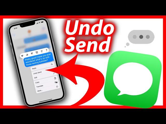 How To Undo Send Message On iPhone - Edit & Unsend iPhone Messages