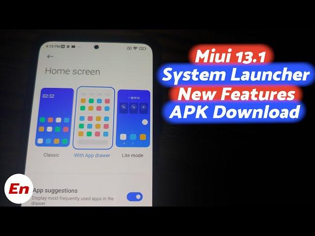 Official Miui 13.1 System Launcher | New Features | How to Install | APK Download