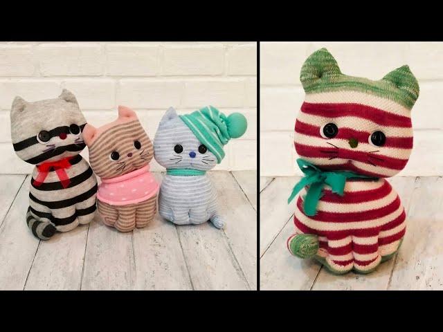 Котята из носков - Sock kittens DIY