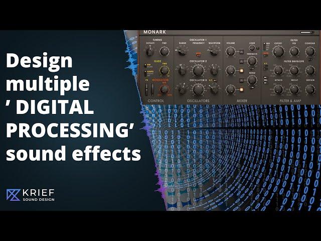 Sound Design - create UI digital processing sounds (Very fast and easy!)