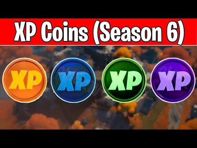 Where are all the XP Coins in Fortnite Chapter 2 Season 6 (Best way to get XP in Fortnite Season 6)