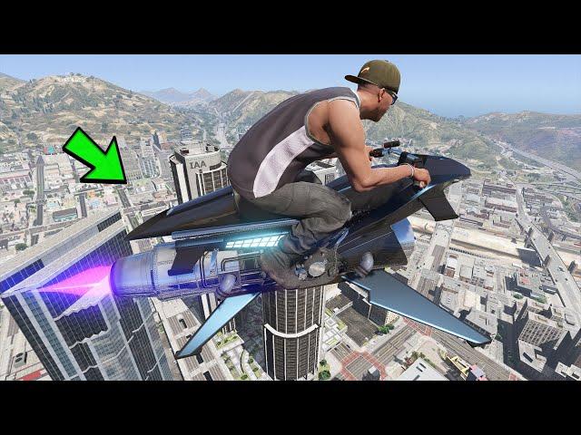 Secret Flying Bike Location In GTA 5 ! (Rockstar Doesn't Want You To Know!)