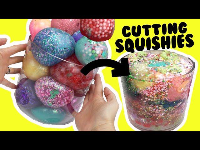 Mixing All DIY Squishies Slime Together into One Bowl from Squishy Maker