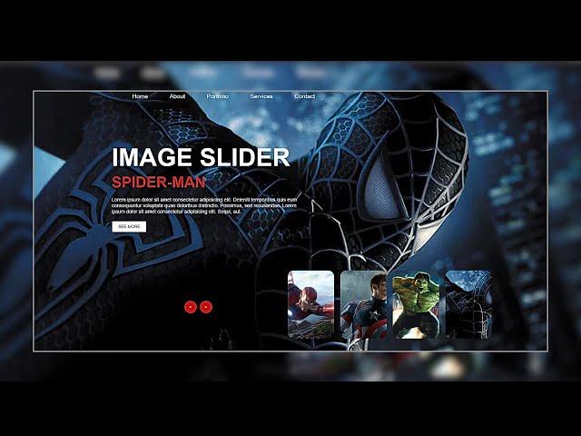 Responsive Image Slider with HTML CSS and JavaScript