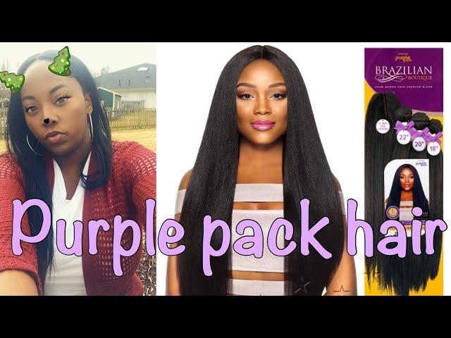 Outre Purple Pack Brazilian Boutique Virgin Volume Pressed All in One Pack with Closure