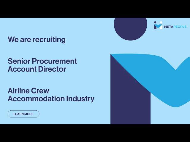 MetaPeople | Senior Procurement Account Director | Winning The War on Talent