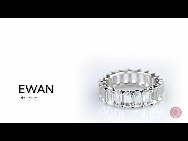 Stunning Emerald-cut Diamond Eternity Ring - Ewan