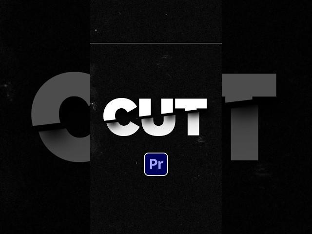 Slice & Cut Animated Text in Premiere Pro #tutorial