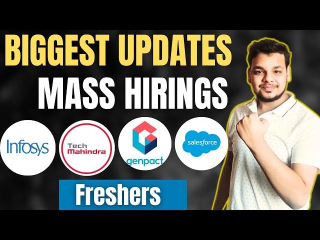 Infosys , Tech Mahindra , Genpact Biggest Hiring | OFF Campus Drive For 2025 , 2024 , 2023 Batch