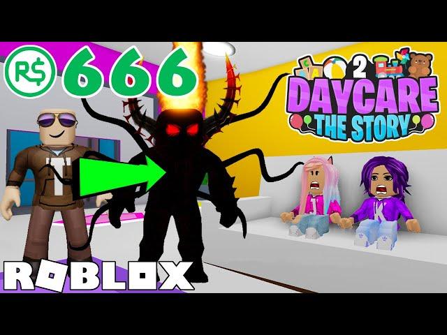 I Became the Monster for 666 Robux! / Daycare 2 (Bad Ending)