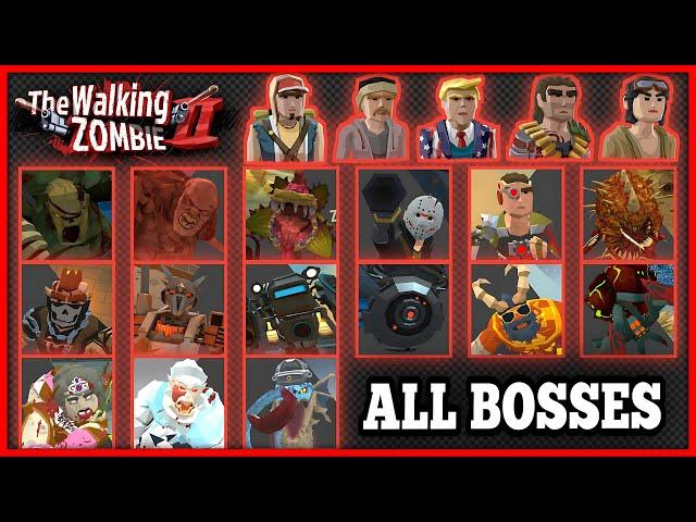 THE LATEST‼️ ALL BOSSES THE WALKING ZOMBIE 2 ‍