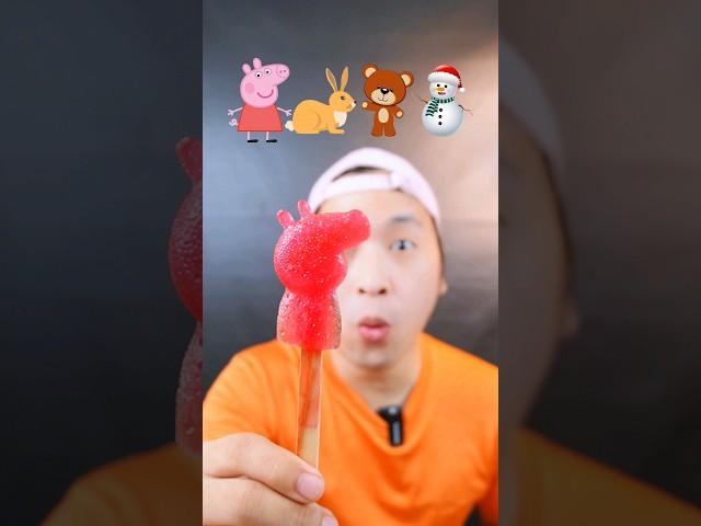 Makan Es Krim Lolipop Karakter #asmr #mukbang #makansesuaiemoji #makansesuaiwarna #videomakan