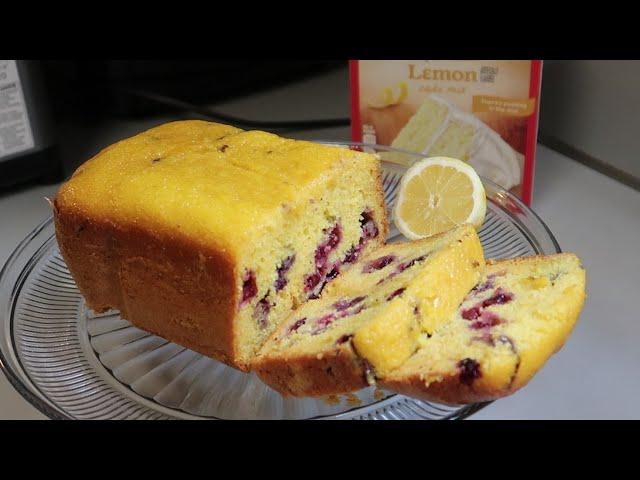 Lemon Blueberry Cake in a Bread Machine