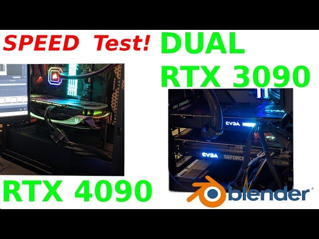 CRAZY SPEED! ONE Rtx 4090 vs DUAL Rtx 3090 | Rendering in Blender