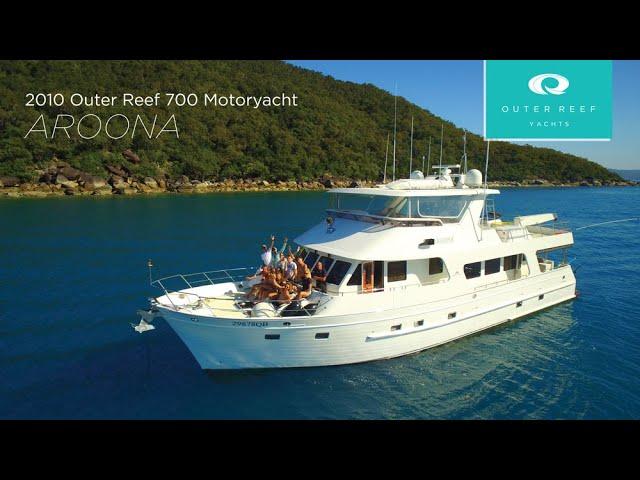 2010 Outer Reef 700 Motoryacht AROONA Interior Walkthrough