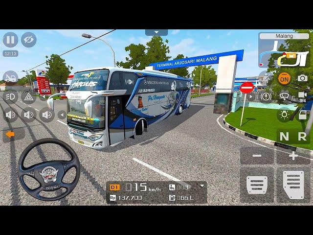 Bussid Update v3.6 Narik Penumpang di Kota Malang | Bus Simulator Indonesia