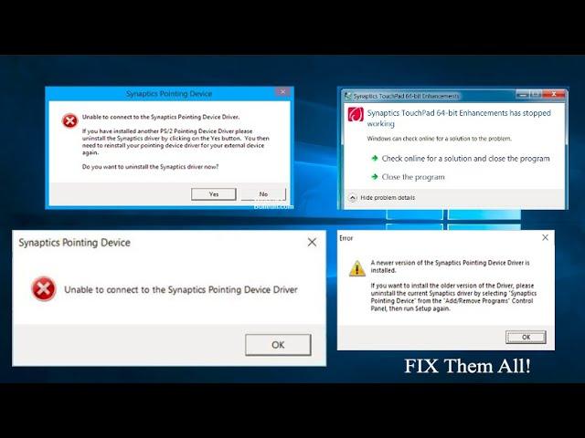 How To Fix ALL Synaptics Pointing Device And TouchPad Error | 101% FIX All Issues | Latest 2021