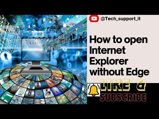 || How To Open Internet Explorer Without Edge | Internet Explorer Open But Opens Microsoft Edge ||