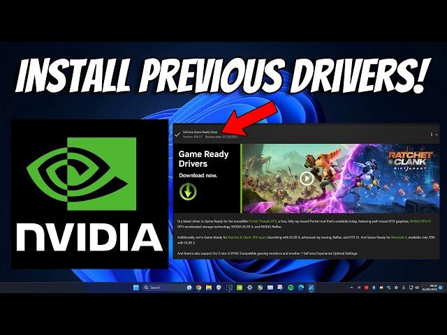 Install Previous NVIDIA Drivers & Downgrade to Older NVIDIA Driver Version | How To