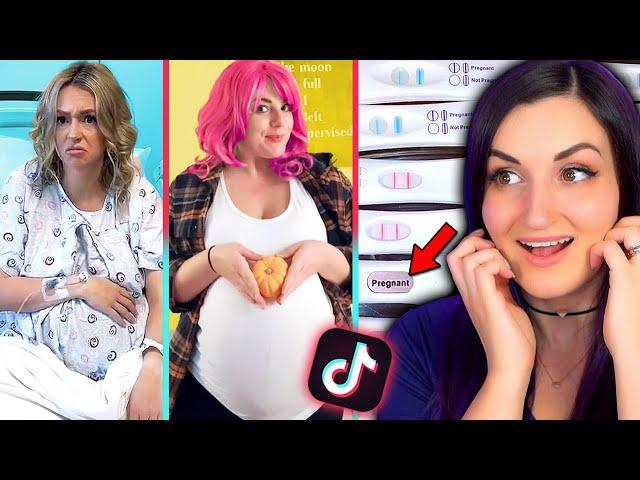 Pregnant Woman Reacts to Pregnancy Tik Toks