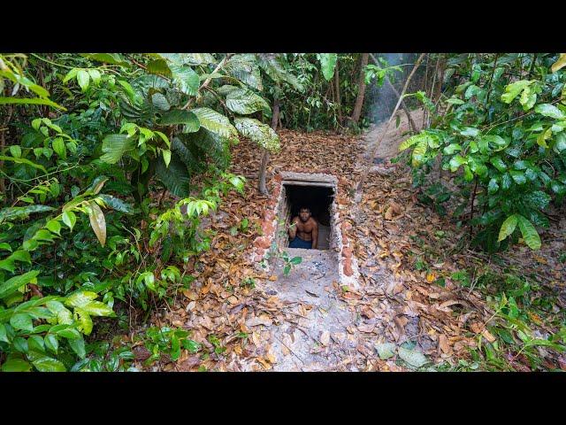 Build The Most Secret Under Earth Home in The Wood