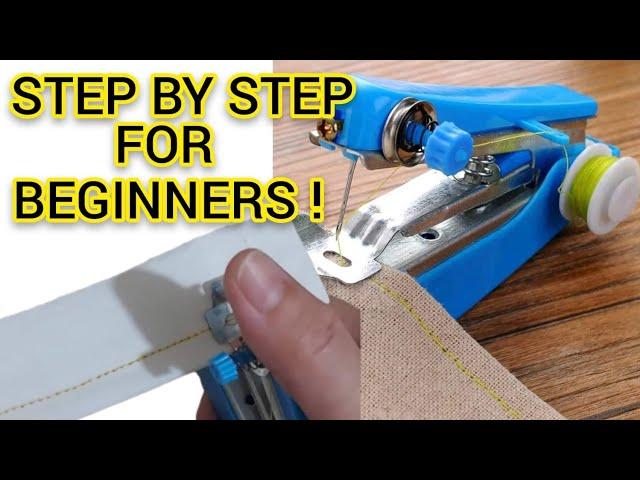 HOW TO USE A MINI STAPLER SEWING MACHINE TUTORIAL VIDEO