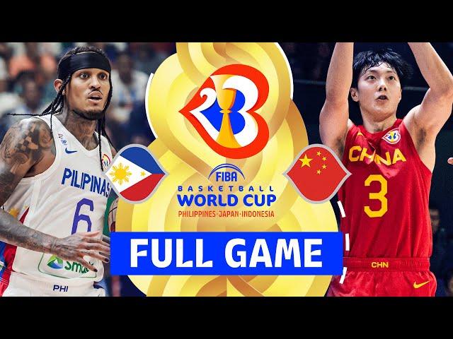 Philippines v China | Full Basketball Game | FIBA Basketball World Cup 2023