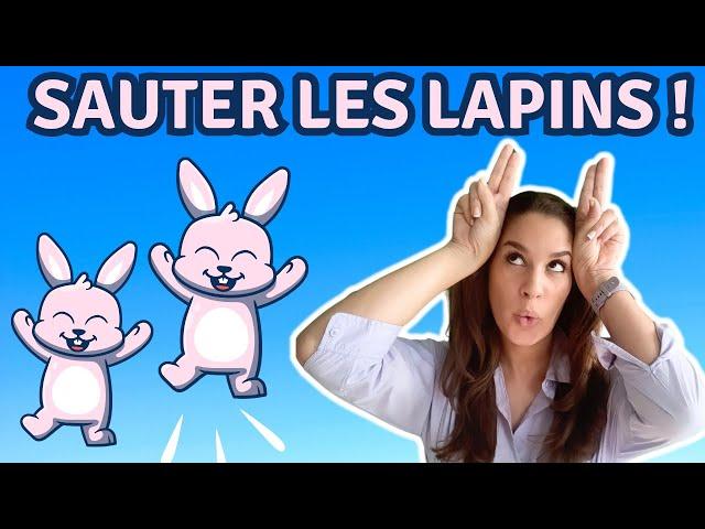 Sauter les Lapins ! Hop Little Bunnies in French #comptines #nurseryrhymes