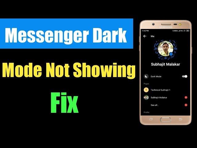 Messenger Dark Mode Option Not Showing Fix 2020 | Enable Messenger Dark Theme | Messenger New Update