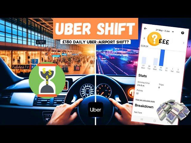 Avoid These Mistakes! £180 Daily Uber Airport Shift?