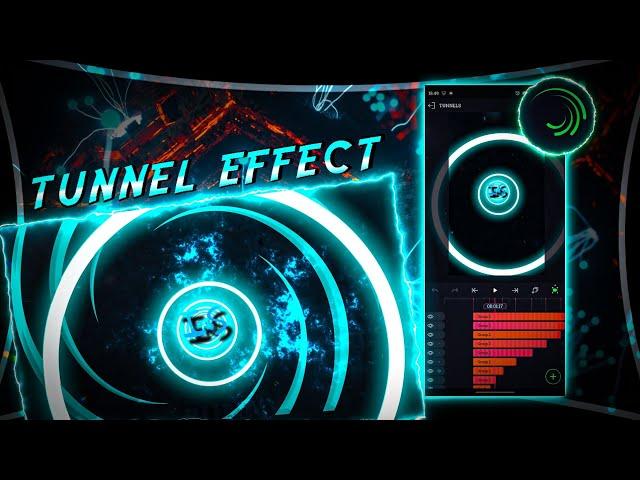 Tunnel effect alight motion preset xml free | text animation