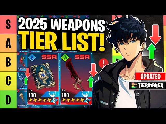 2025 ULTIMATE WEAPONS TIER LIST! - Solo Leveling Arise