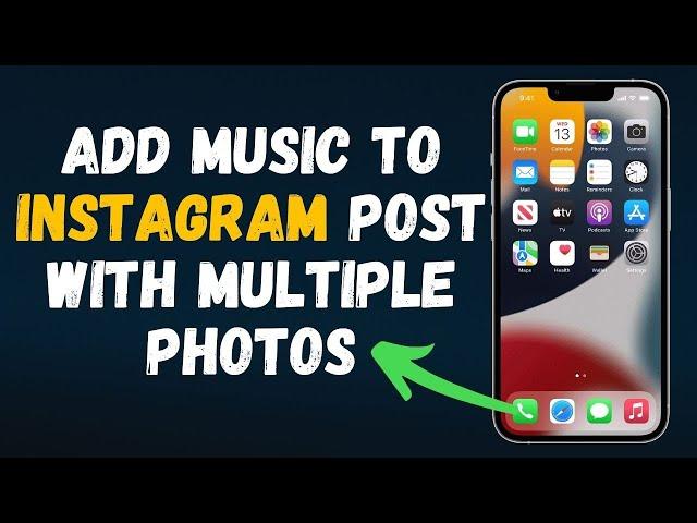 How to add music to Instagram post with multiple photos Tutorial (2024) Full Guide