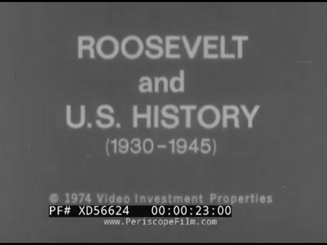 " ROOSEVELT AND US HISTORY 1930-1945 "  PRESIDENT FRANKLIN DELANO ROOSEVELT  FDR BIOGRAPHY XD56624