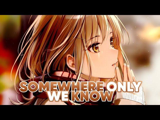 Nightcore - Somewhere Only We Know [ Gustixa & Rhianne ] Lirik & Terjemahan Indonesia